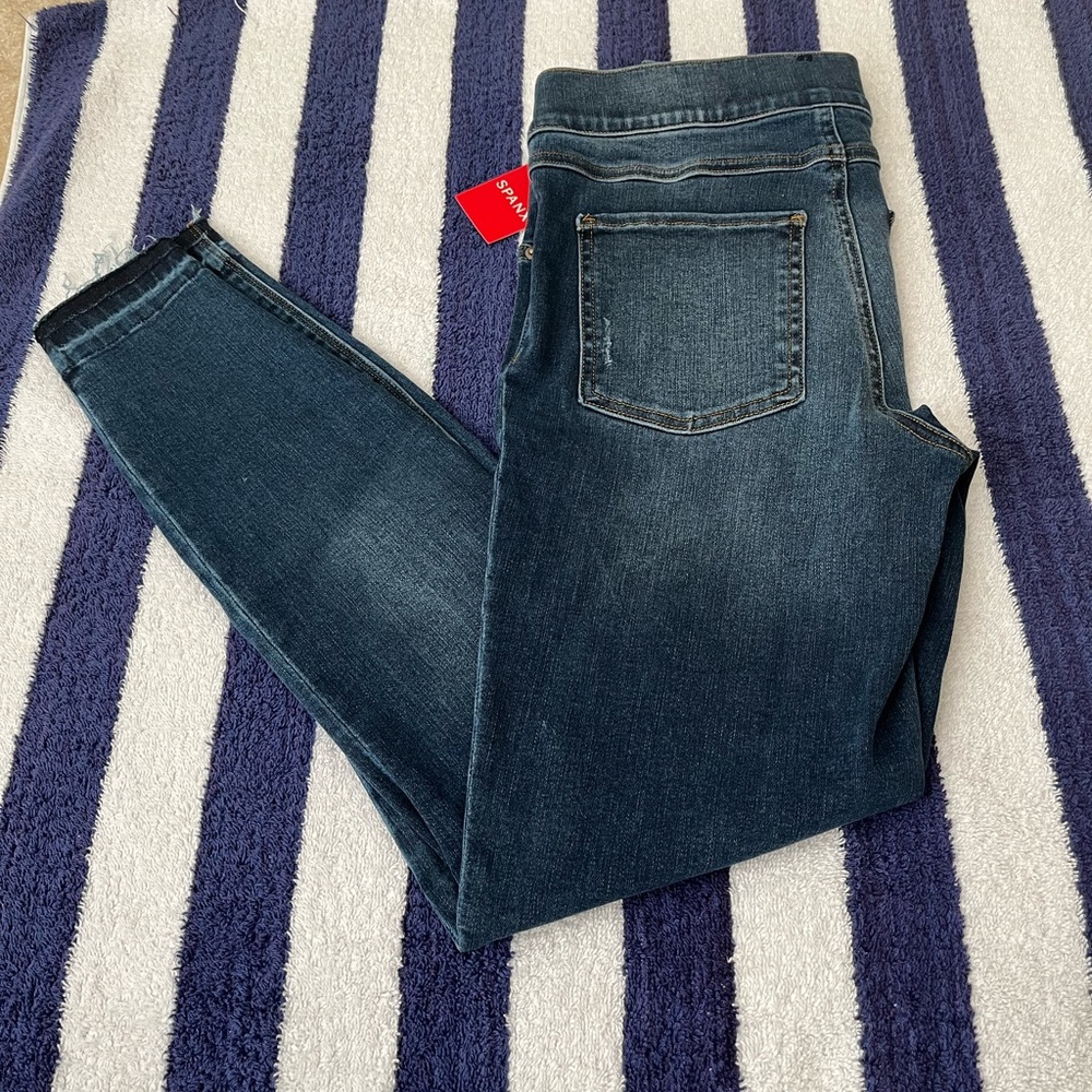 NWT - Distressed Denim Legging (Medium Wash)